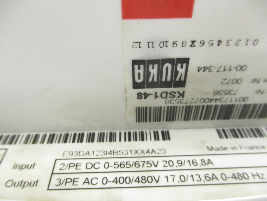 KUKA KSD1-48 E93DA123I4B531XX4A23 UNMP