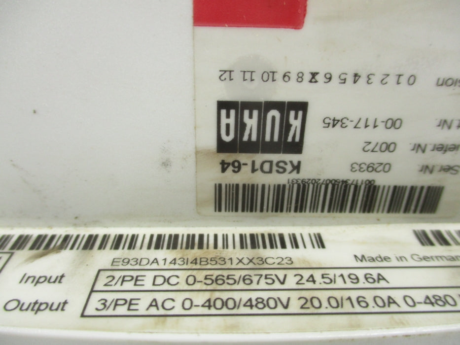 KUKA KSD1-64 E93DA143I4B531XX3C23 UNMP