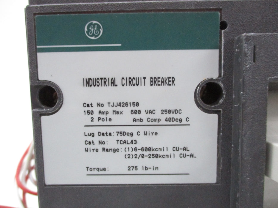 GENERAL ELECTRIC TJJ426150 150A 600VAC (GREEN) NSNP