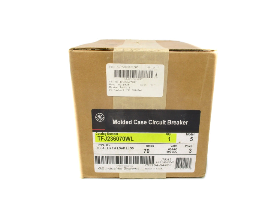 GENERAL ELECTRIC TFJ263070WL 70A 600VAC NSFS