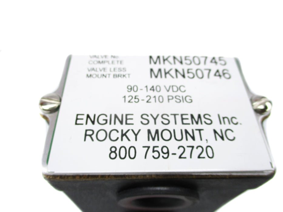 ENGINE SYSTEMS MKN50745 140VDC 125-210PSI NSNP