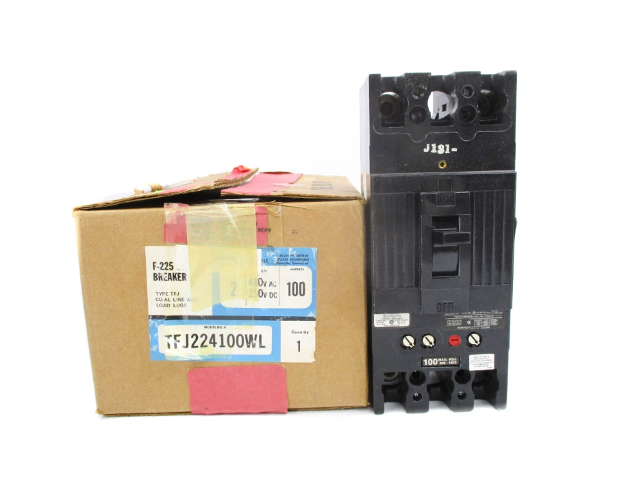 GENERAL ELECTRIC TFJ224100WL 100A 480VAC NSMP