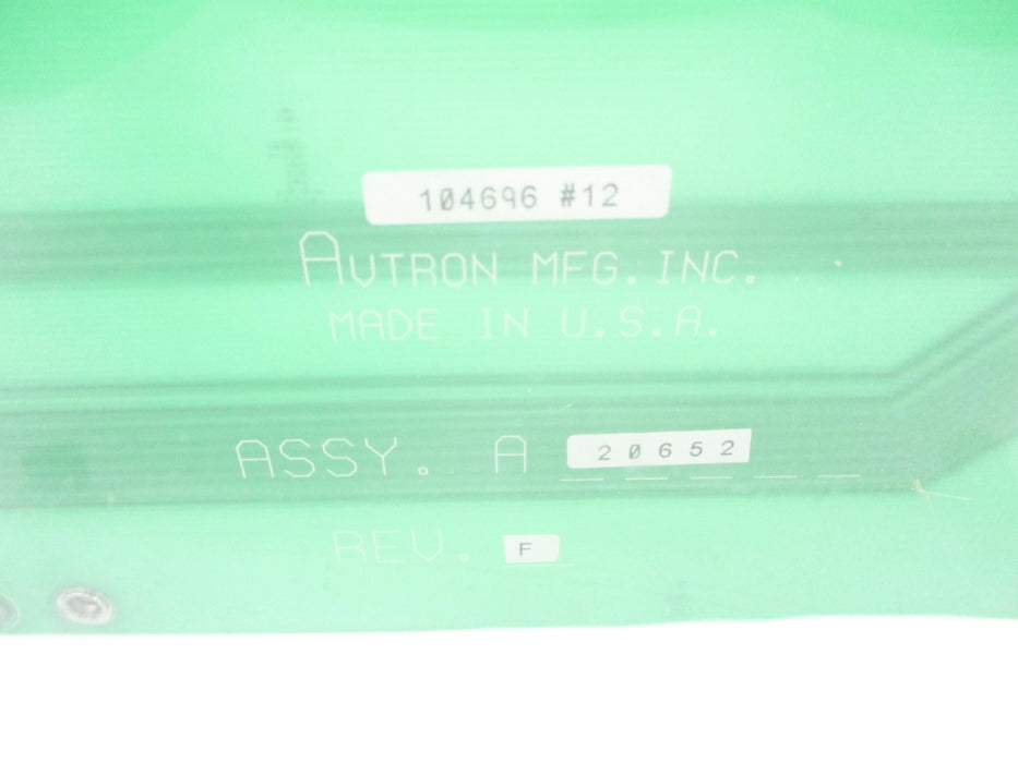 AVTRON A20652 REV. F NSNP