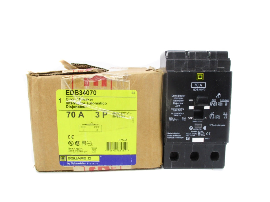 SQUARE  D EDB34070 70A 277V NSMP