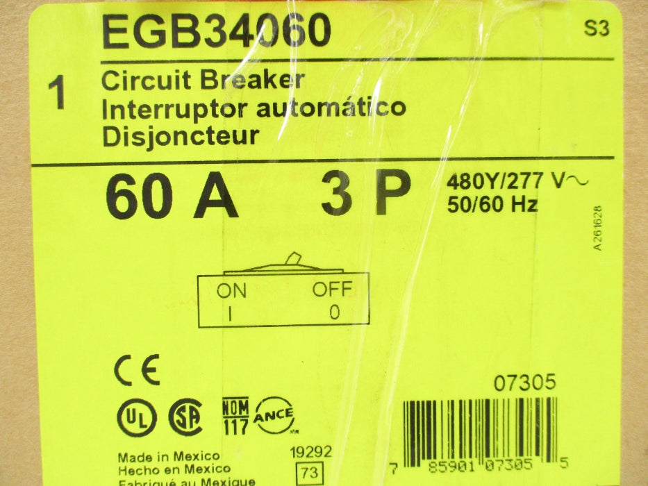 SQUARE D EGB34060 60A 277V NSFS