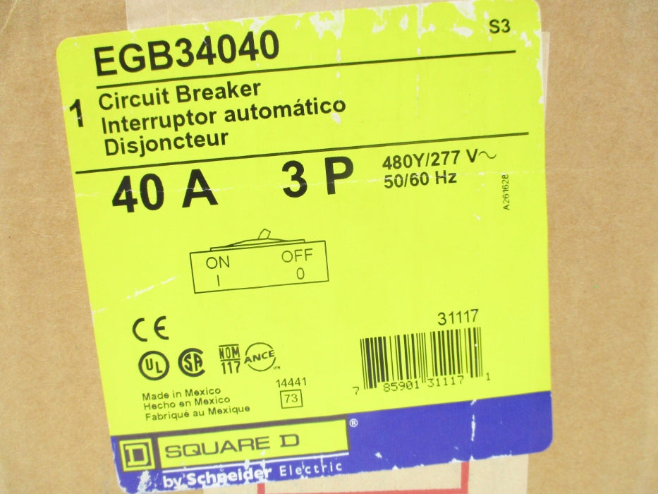 SQUARE D EGB34040 40A 277V NSFS