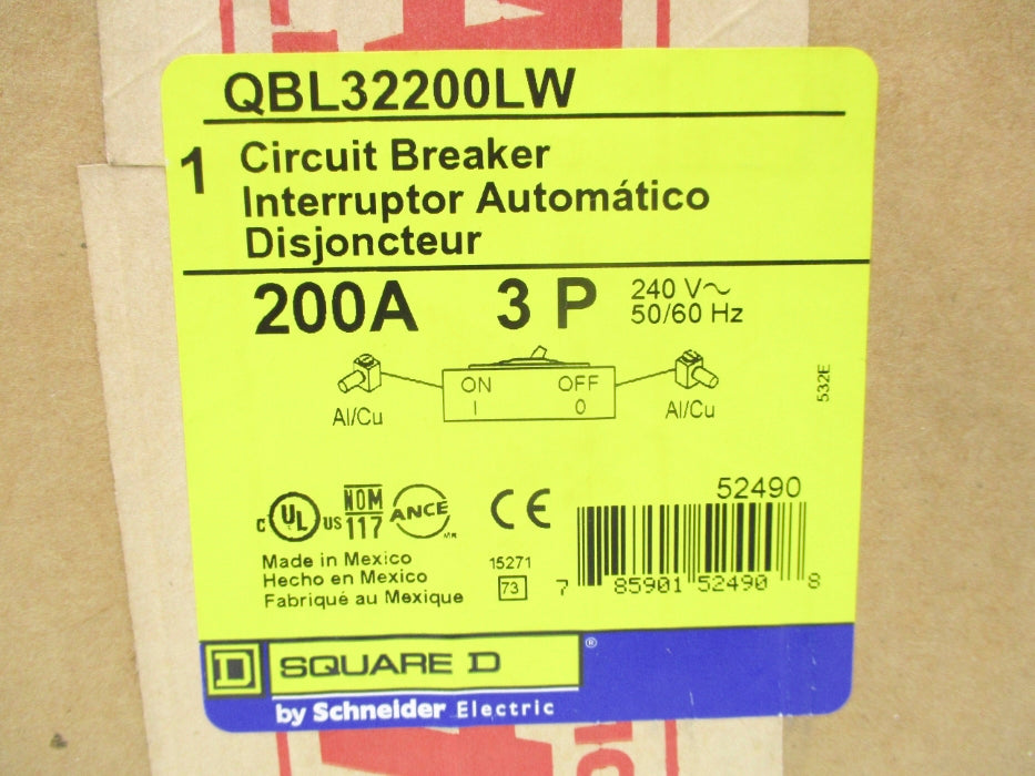 SQUARE D QBL32200LW 200A 240V NSFS