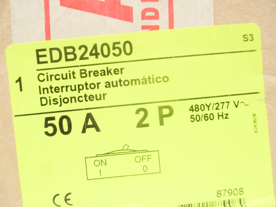 SQUARE D EDB24050 50A 277V NSFS