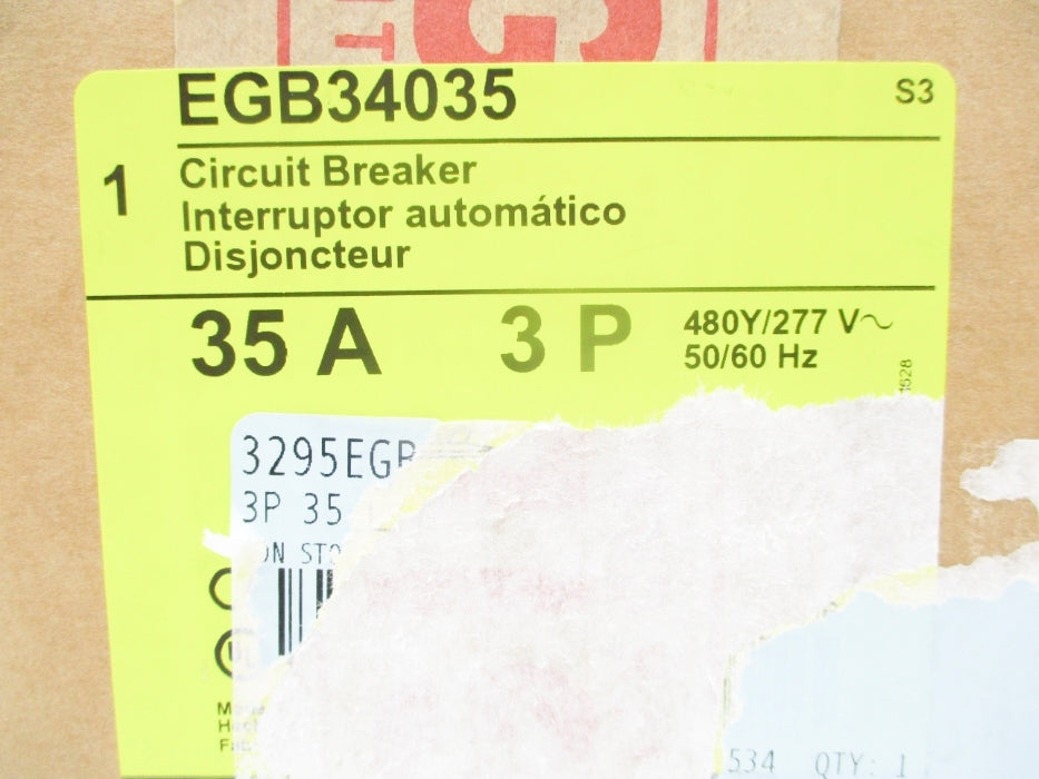 SQUARE D EGB34035 35A 277V NSFS