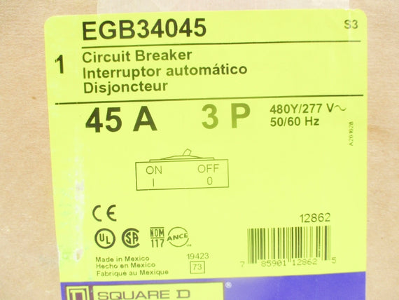 SQUARE D EGB34045 277V 45A NSFS