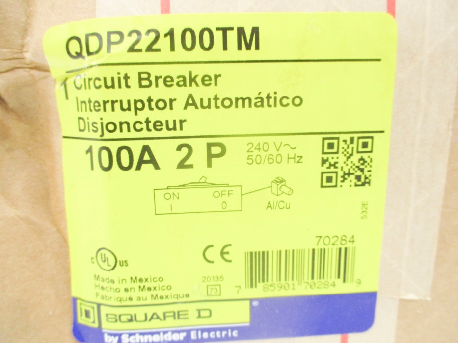 SQUARE D QDP22100TM 100A 240V NSFS