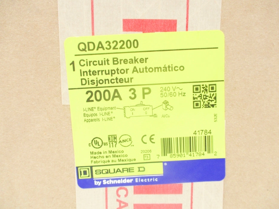 SQUARE D QDA32200 200A 240V NSFS