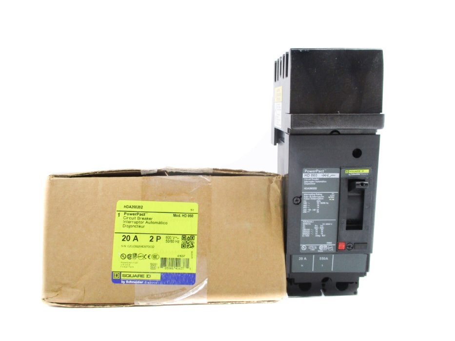 SQUARE D HDA260202 20A 600V NSMP