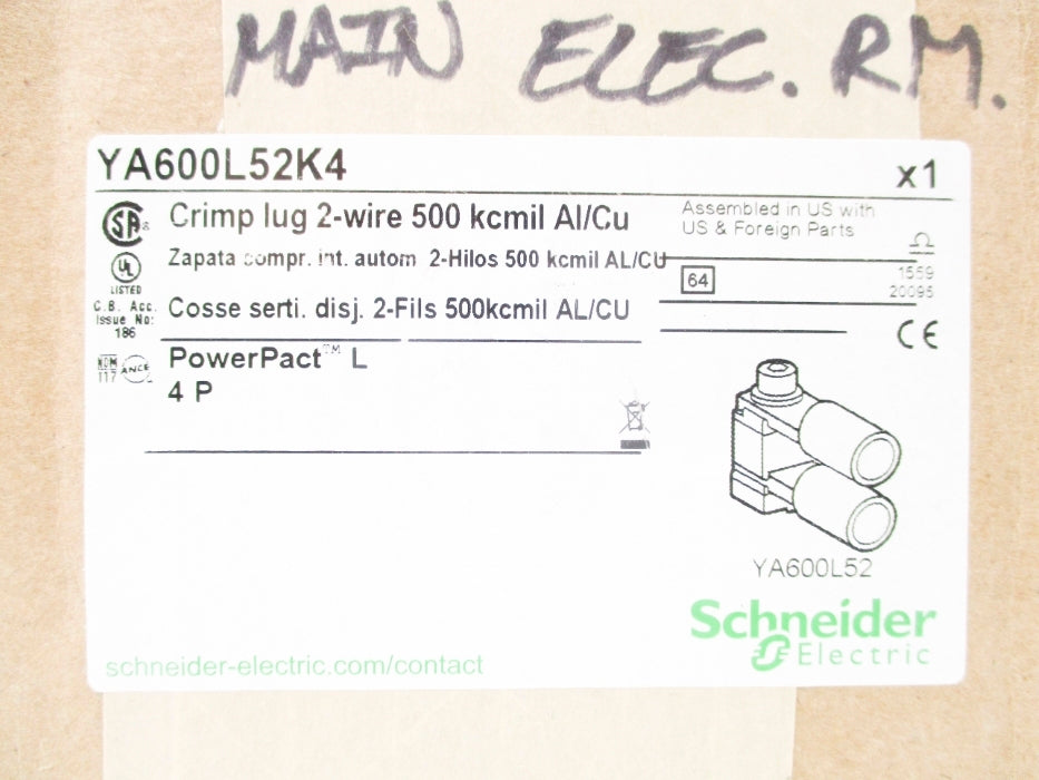 SCHNEIDER ELECTRIC YA600L52K4 NSFS