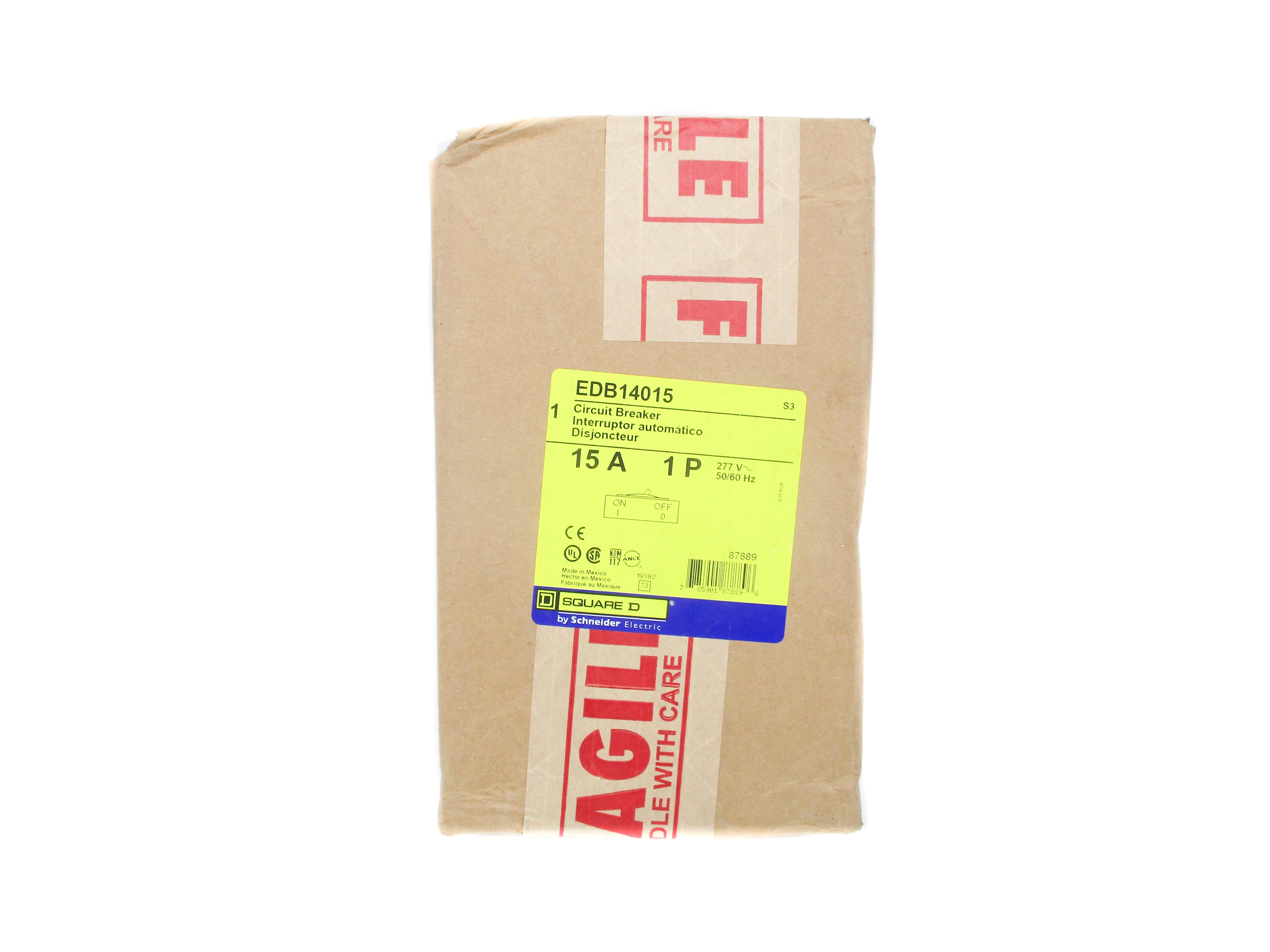 SQUARE D EDB14015 15A 277V NSFS