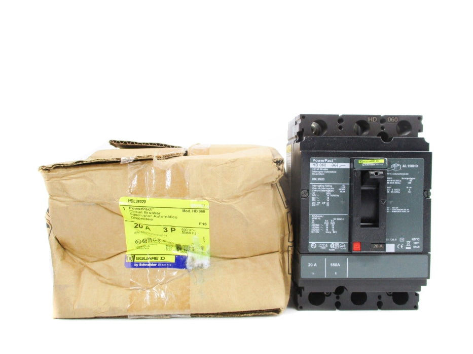 SQUARE D HDL36020 20A 600V NSMP