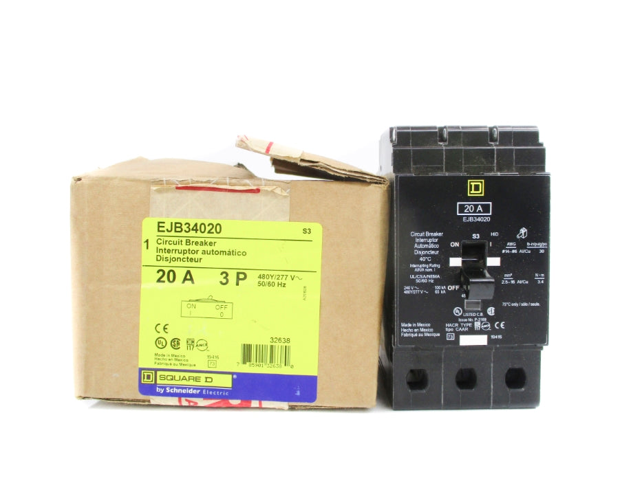SQUARE D EJB34020 20A 277V NSMP