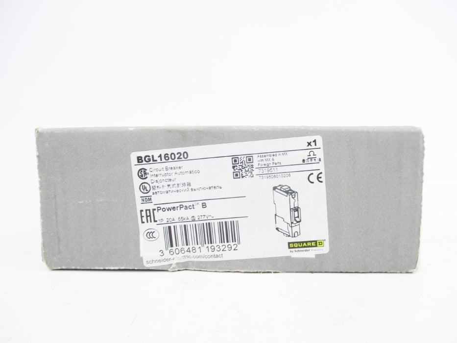 SQUARE D BGL16020 20A 277V NSMP