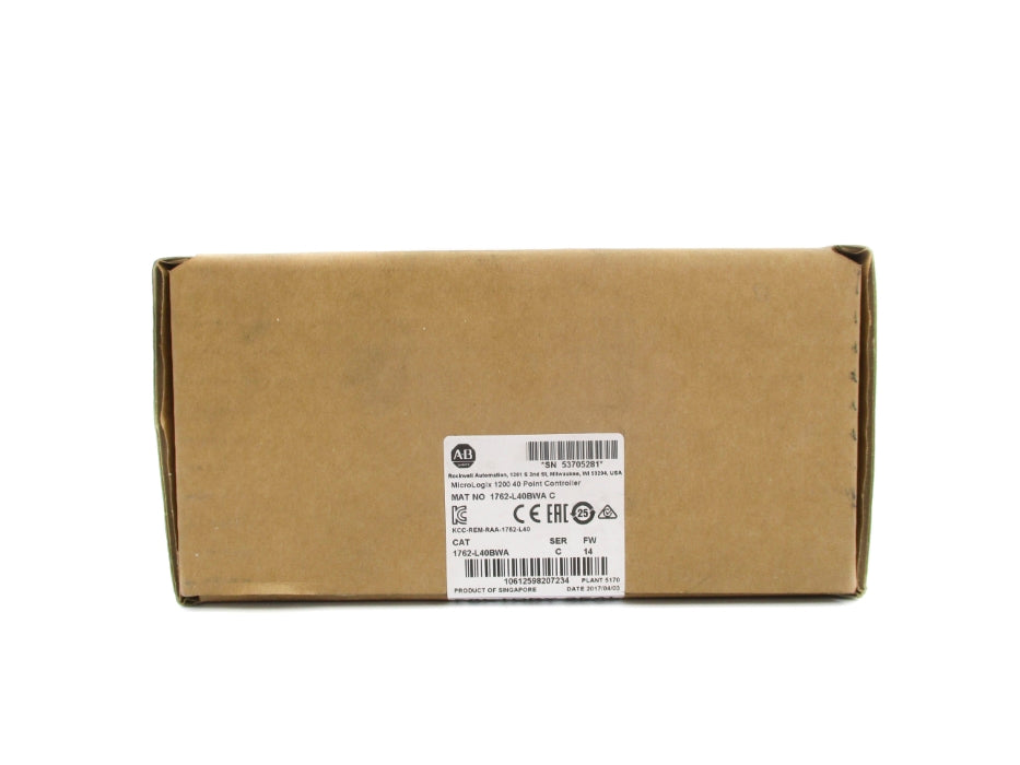 ALLEN BRADLEY 1762-L40BWA F/W 14 DATE: 2017 SER. C NSFS