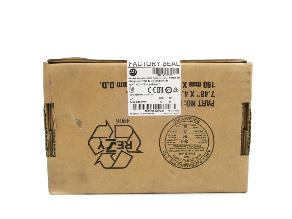 ALLEN BRADLEY 1762-L40BWA F/W 14 DATE: 2017 SER. C NSFS