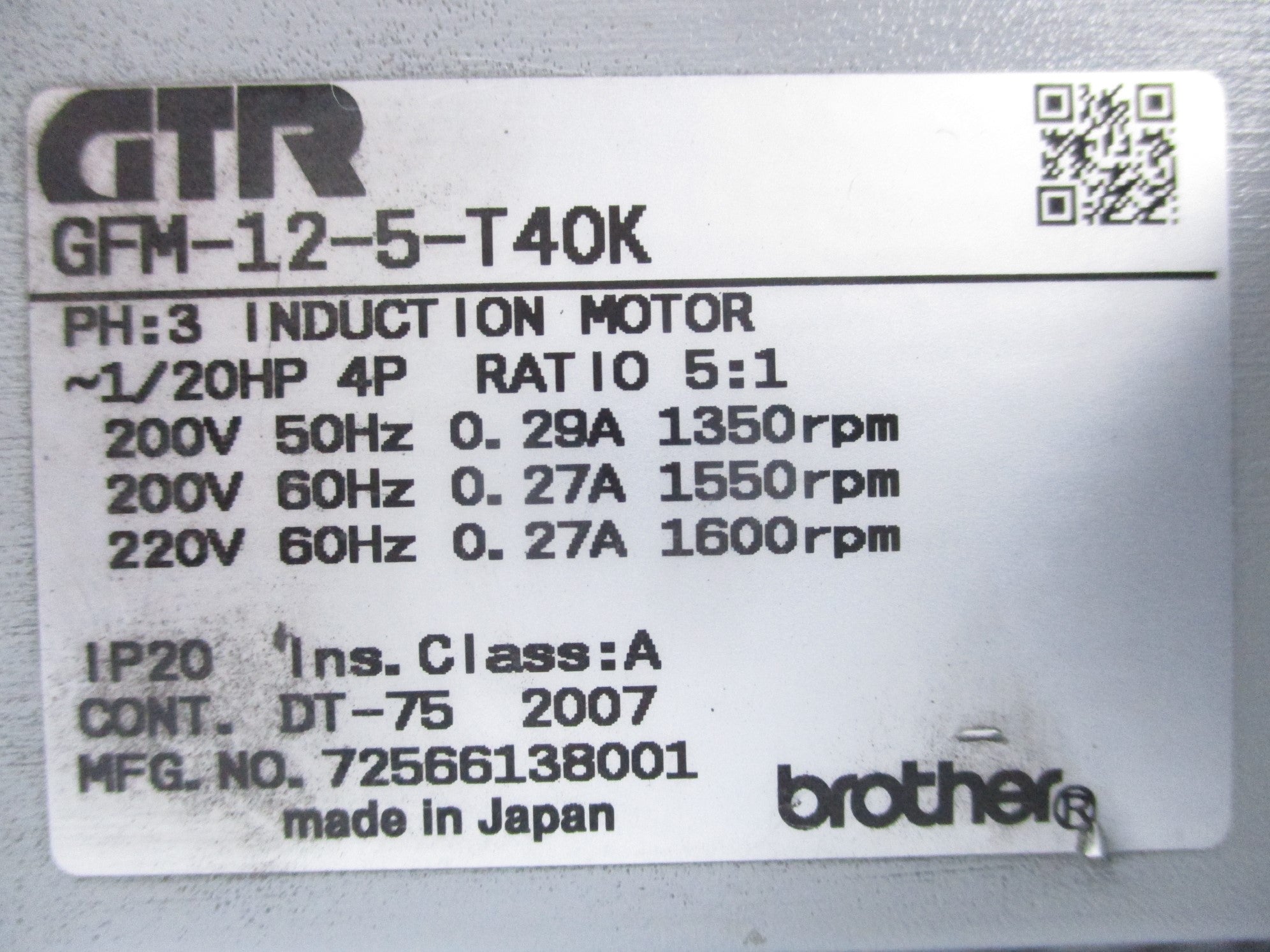 GTR GFM-12-5-T40K NSNP
