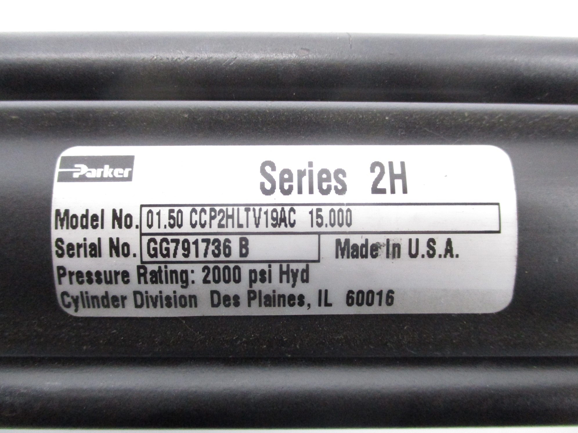 PARKER 01.50CCP2HLYV19AC 2000PSI NSNP