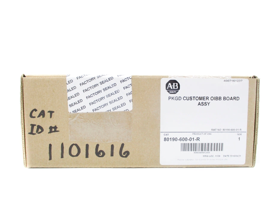 ALLEN BRADLEY 80190-600-01-R SER. 1 DATE: 2016 (BR/WH) NSFS