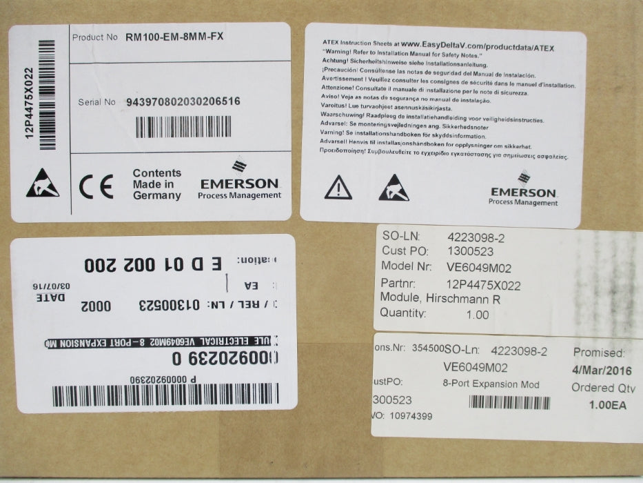 EMERSON RM100-EM-8MM-FX NSFS