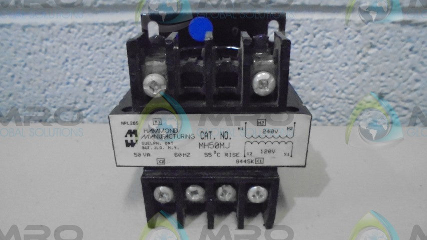HAMMOND MANUFACTORING COMPANY MH50MJ CONTROL TRANSFORMER *USED*