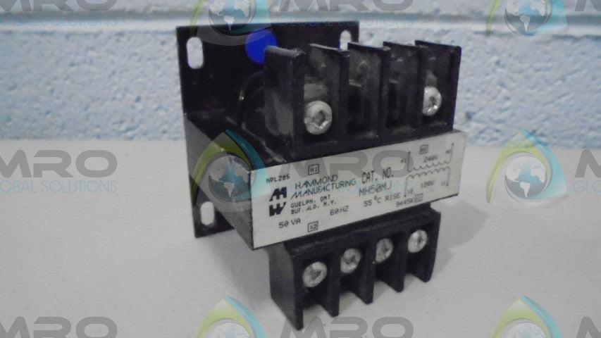 HAMMOND MANUFACTORING COMPANY MH50MJ CONTROL TRANSFORMER *USED*