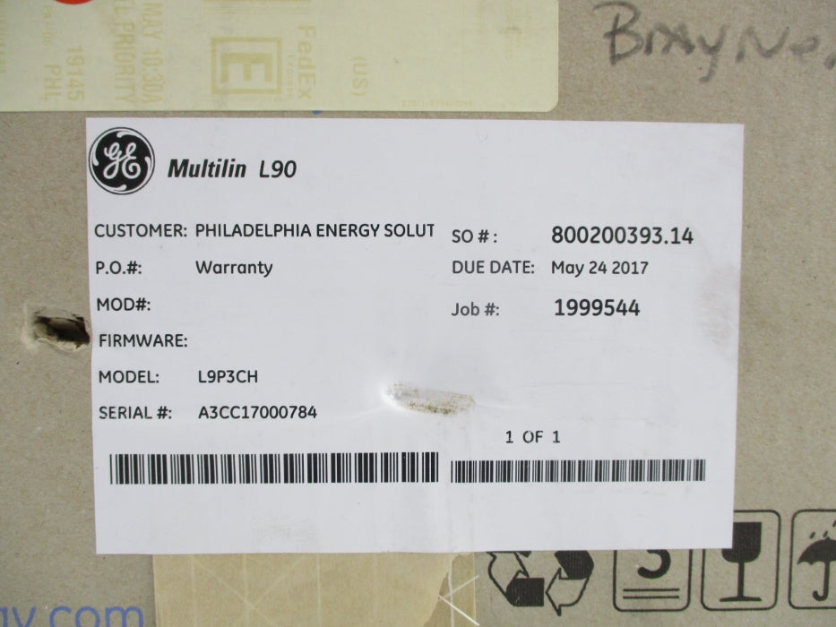 GENERAL ELECTRIC L9P3CH MULTILIN L90 NSFS