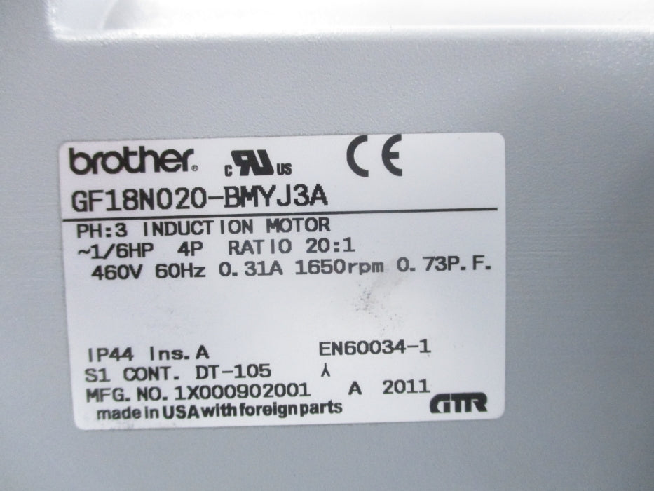 BROTHER GF18N020-BMYJ3A NSNP