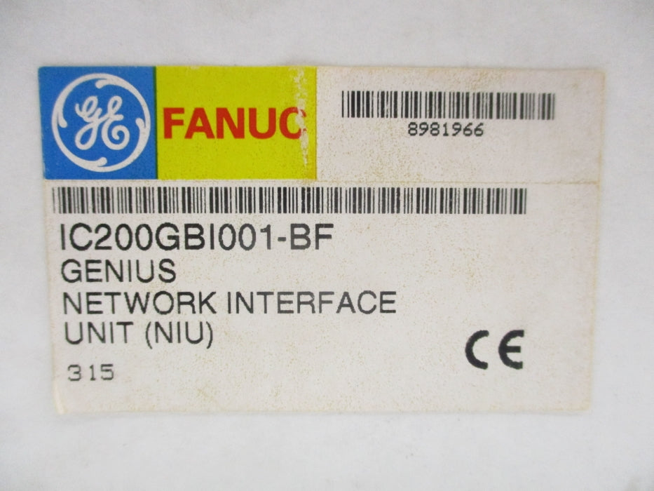 GE FANUC IC200GBI001-BF NSFS