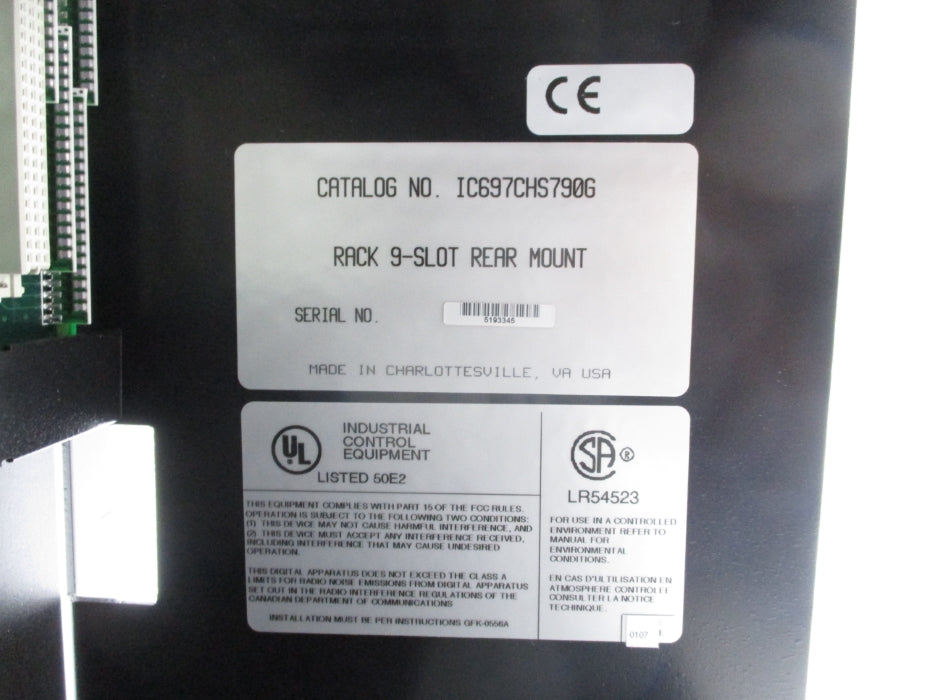 GENERAL ELECTRIC IC697CHS790G NSNP