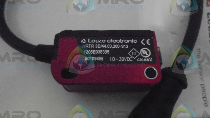 LEUZE ELECTRONIC HRTR 3B/44.03, 200- S12 SENSOR *NEW IN BOX*