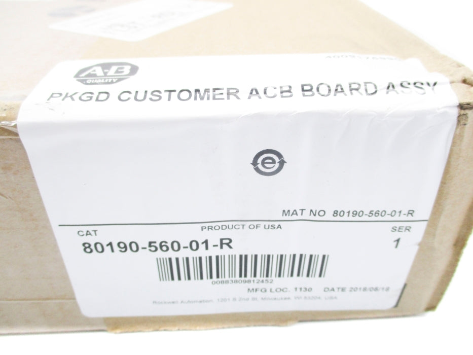 ALLEN BRADLEY 80190-560-01-R SER. 1 DATE: 2018 NSFS