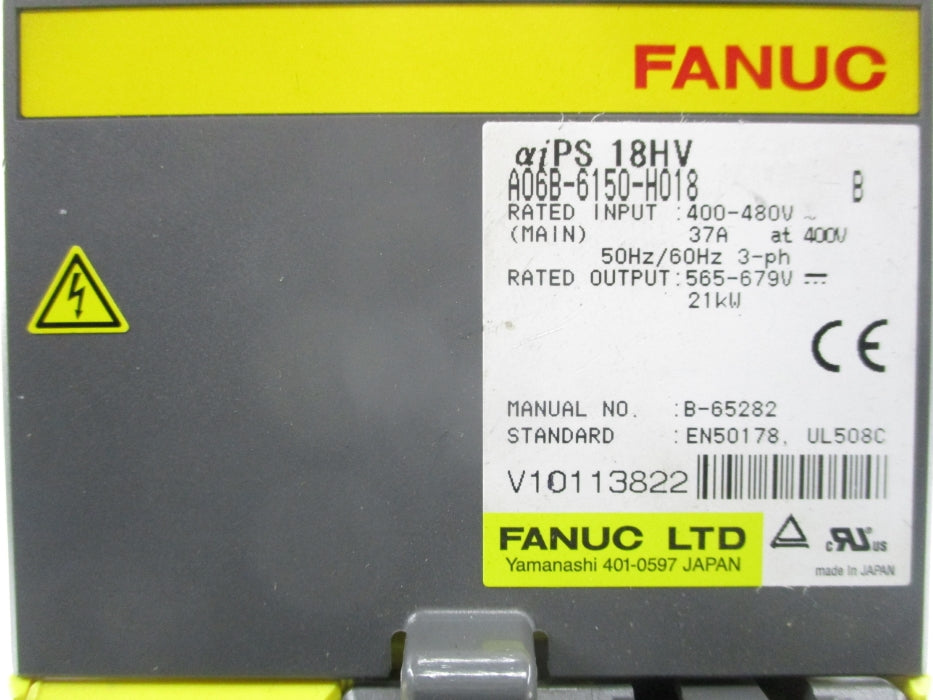 FANUC A06B-6150-H018 400-480V 37A UNMP
