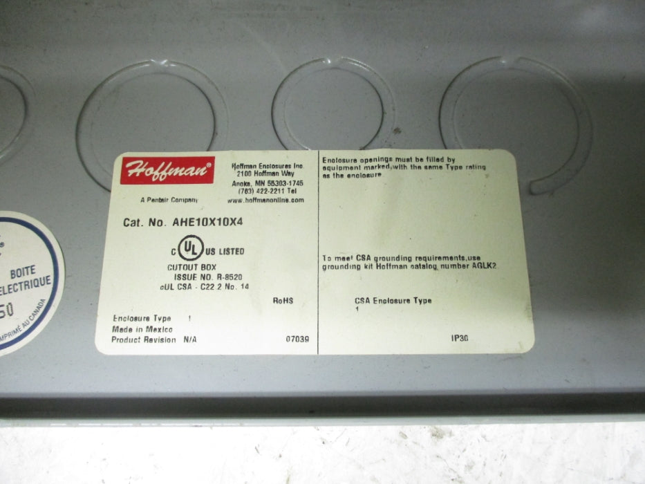 HOFFMAN AHE10X10X4 NSNP