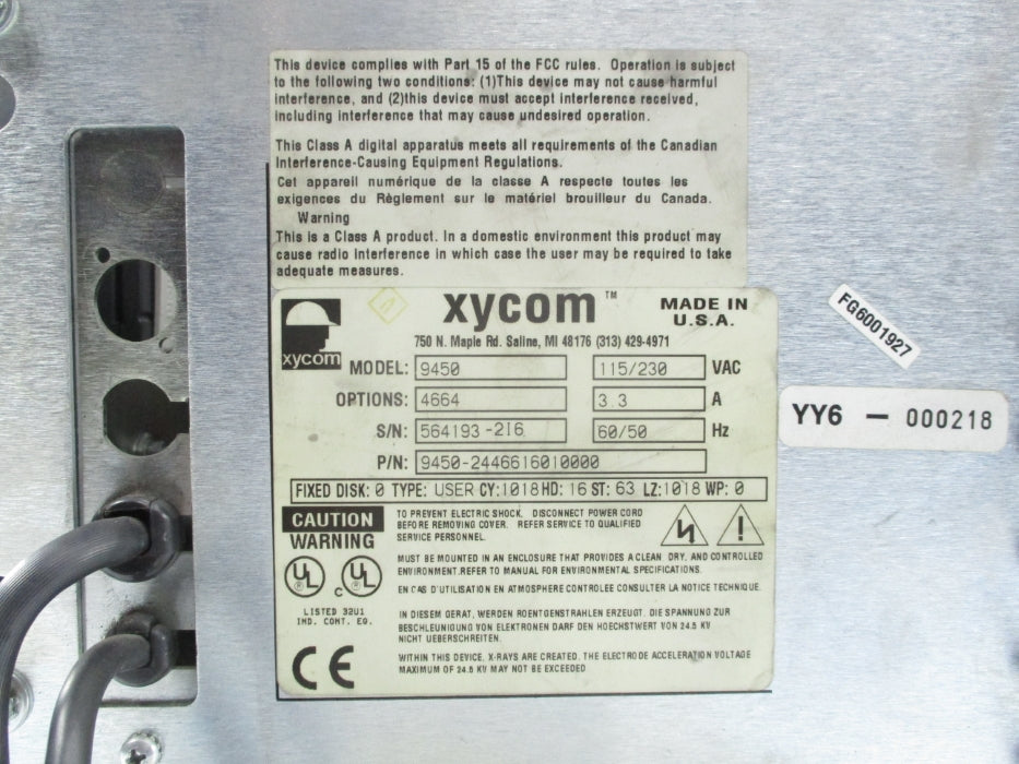 XYCOM 9450-2446616010000 (AS PICTURED) UNMP