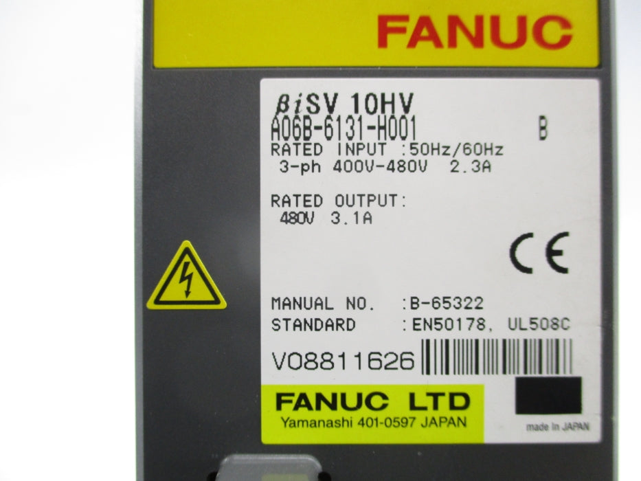 FANUC A06B-6131-H001 (AS PICTURED) UNMP