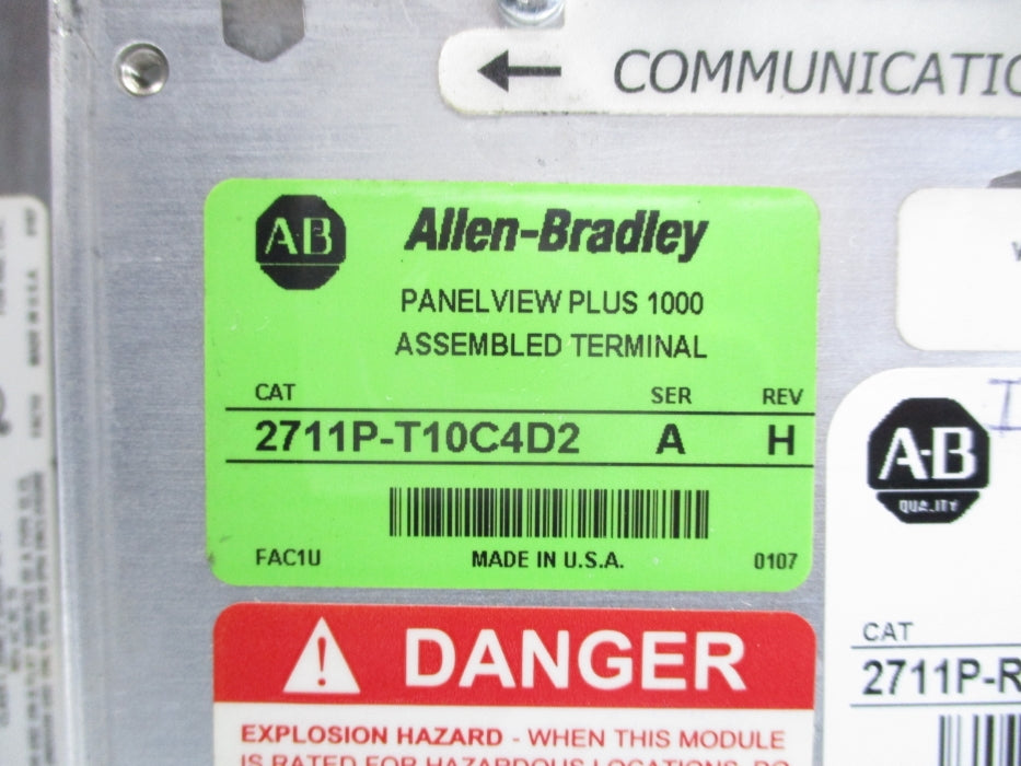 INDUSTRIAL SPARE PART 2711P-T10C4D2 SER. A 24VDC UNMP