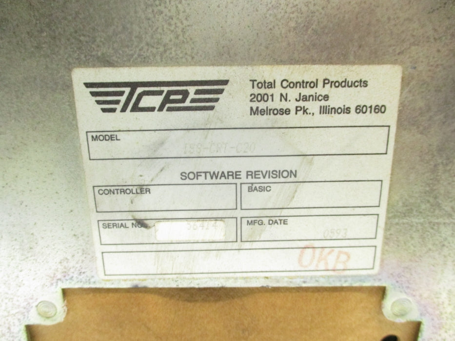 TOTAL CONTROL PRODUCTS ISS-CRT-C20 (AS PICTURED) UNMP