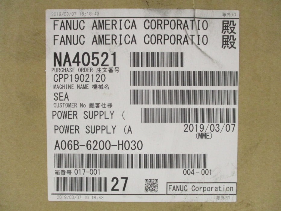 FANUC A06B-6200-H030 NSFS