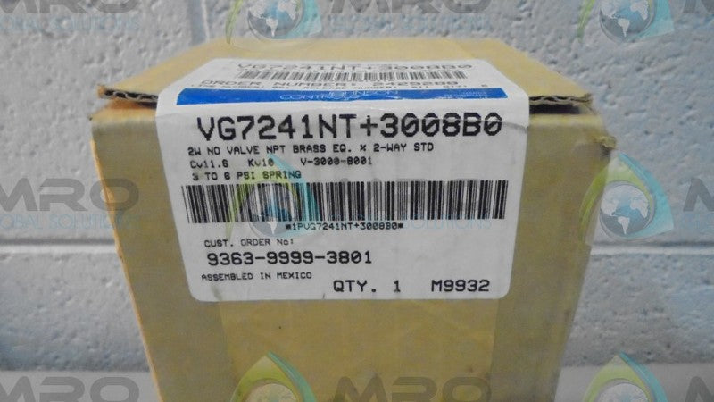 JOHNSON CONTROLS VG7241NT-3008E ACTUATOR W/1" GLOBE VALVE * FACTORY SEALED *