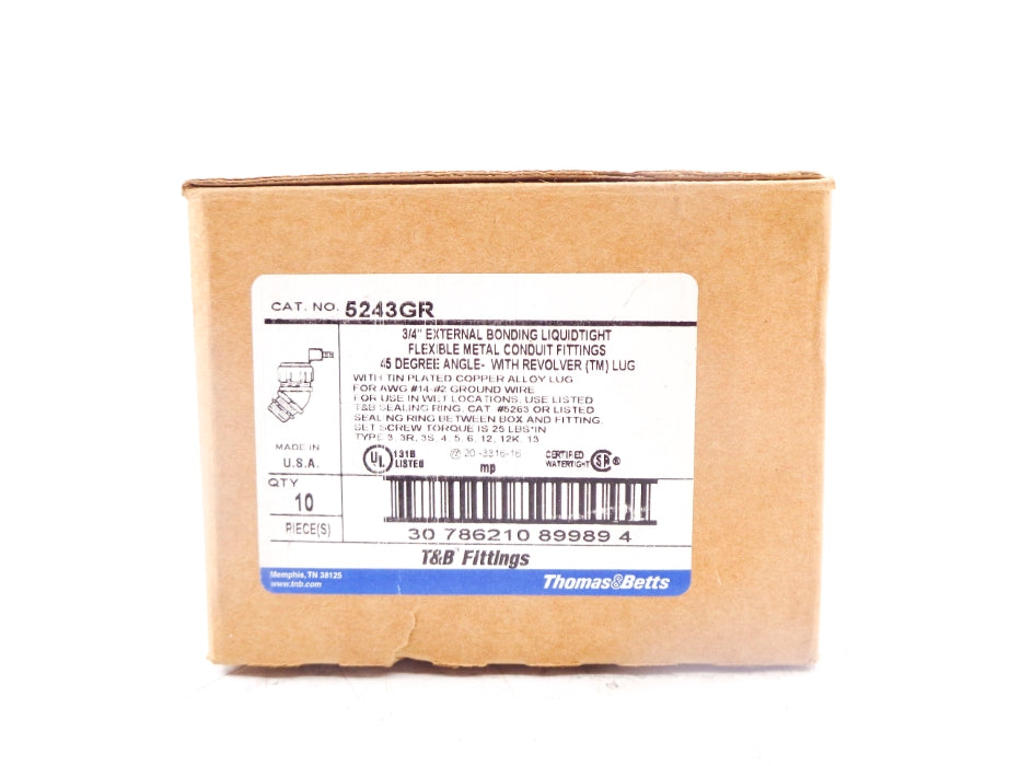 THOMAS&BETTS 5243GR (PKG OF 10) NSMP