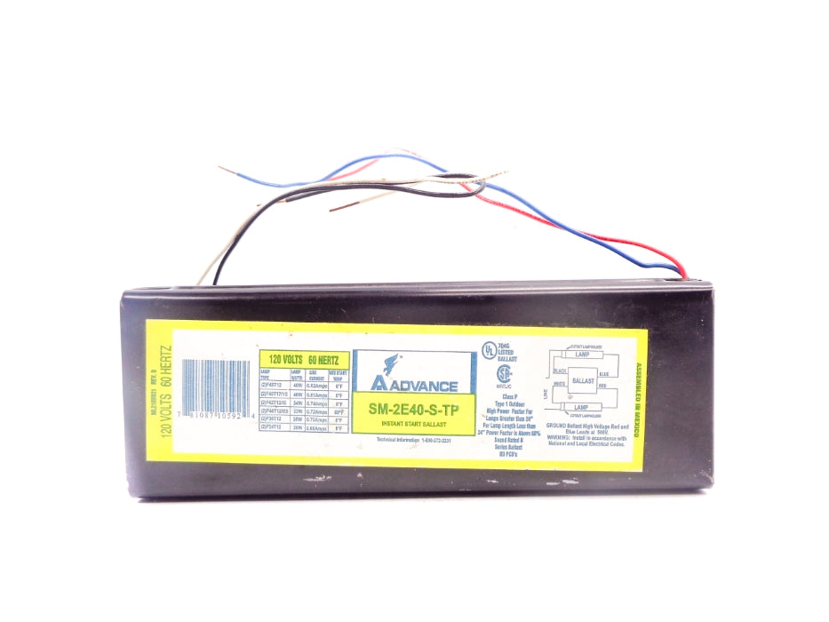 ADVANCE SM-2E40-S-TP 120V 0.82A NSNP