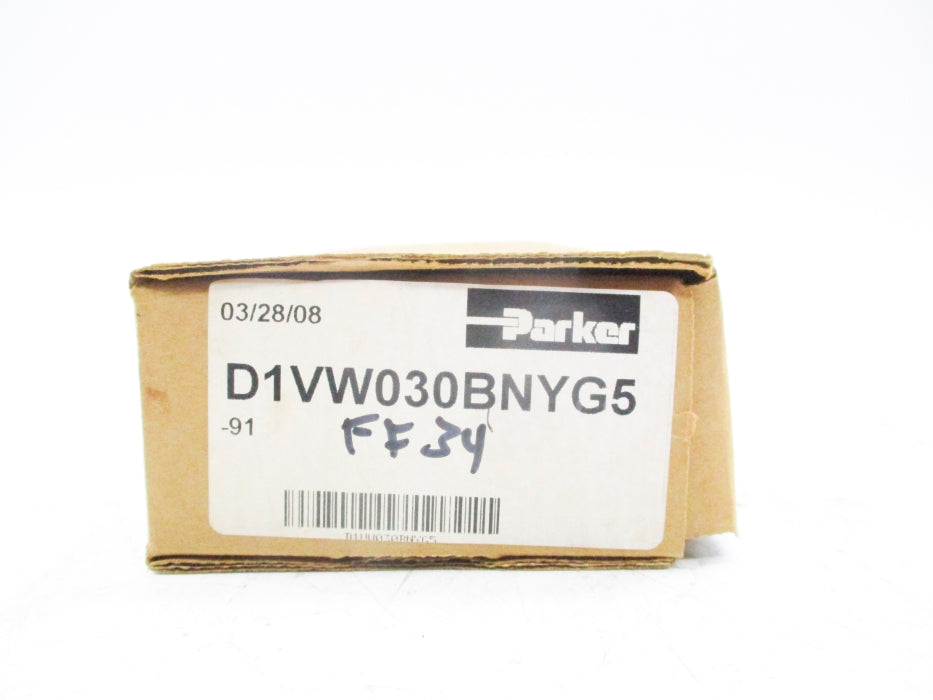 PARKER D1VW030BNYG5 110/20V 0.28-0.34A 5000PSI NSMP