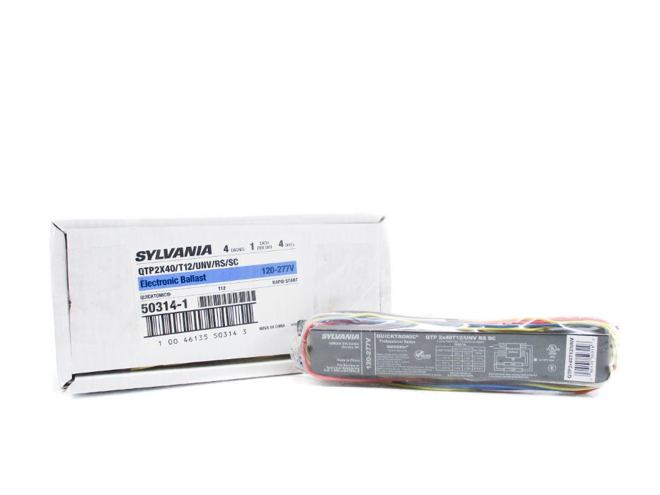 SYLVANIA QTP2X40/T12/UNV/RS/SC (PKG OF 4) NSMP