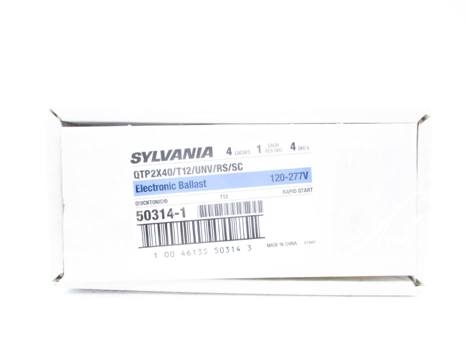 SYLVANIA QTP2X40/T12/UNV/RS/SC (PKG OF 4) NSMP