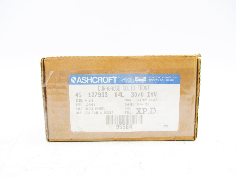 ASCHCROFT 451279SS04L30/0IMV 30-0 NSMP